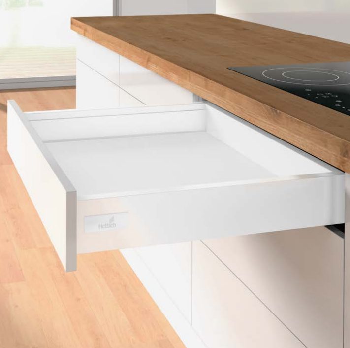 HETTICH sada Atira zásuvka 70, 420mm/30kg, bílá, SiSy