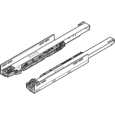 BLUM 753.5001S Legrabox, výsuv 500mm/70kg, Blumotion/TOB