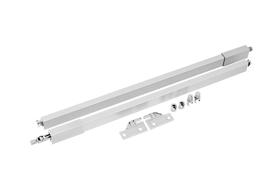StrongMax 16/18 sada relingů pro navýšení zásuvky 650mm, bílá