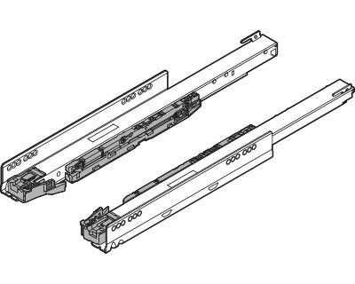 BLUM 750.5001S Legrabox, výsuv 500mm/40kg, Blumotion/TOB