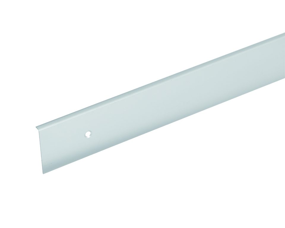 Ukončovací lišta pro pracovní desku 38 "0" radius levá imitace nerezi
