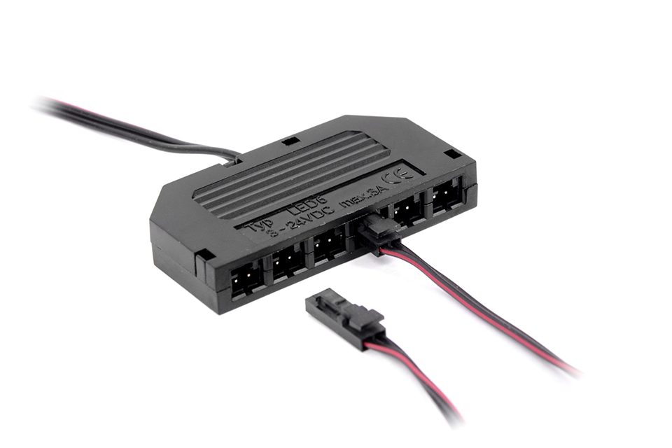 StrongLumio rozvaděč LED 6x Mini konektor, 0,25m