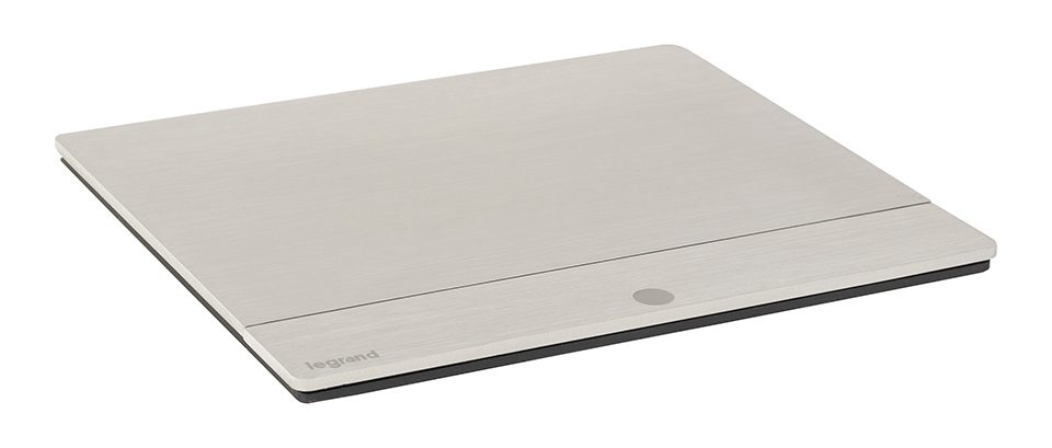 LEGRAND elektrická zásuvka PopUp, 2x 230V, Schuko, broušený hliník
