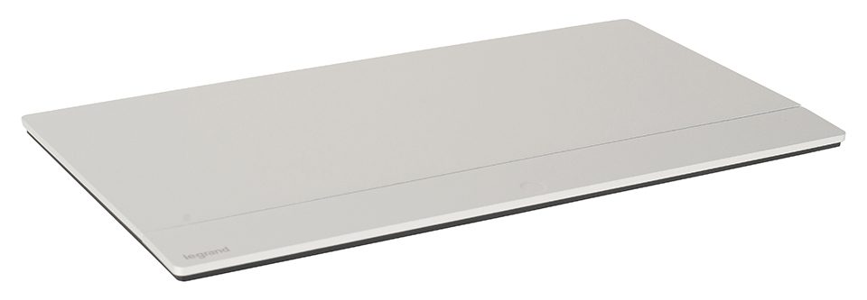 LEGRAND elektrická zásuvka PopUp, 3x 230V, Schuko, 1x USB A+C, eloxovaný hliník
