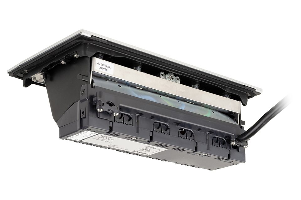LEGRAND elektrická zásuvka PopUp, 3x 230V, Schuko, 1x USB A+C, černá matná