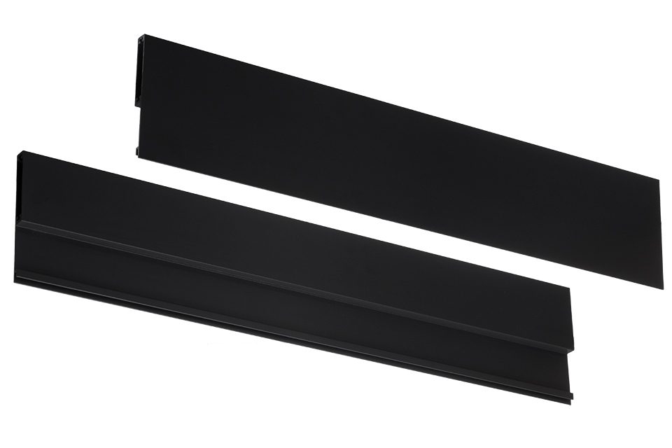 StrongMax 16/18 čelní profil 1100mm, vnitřní zásuvka, černá
