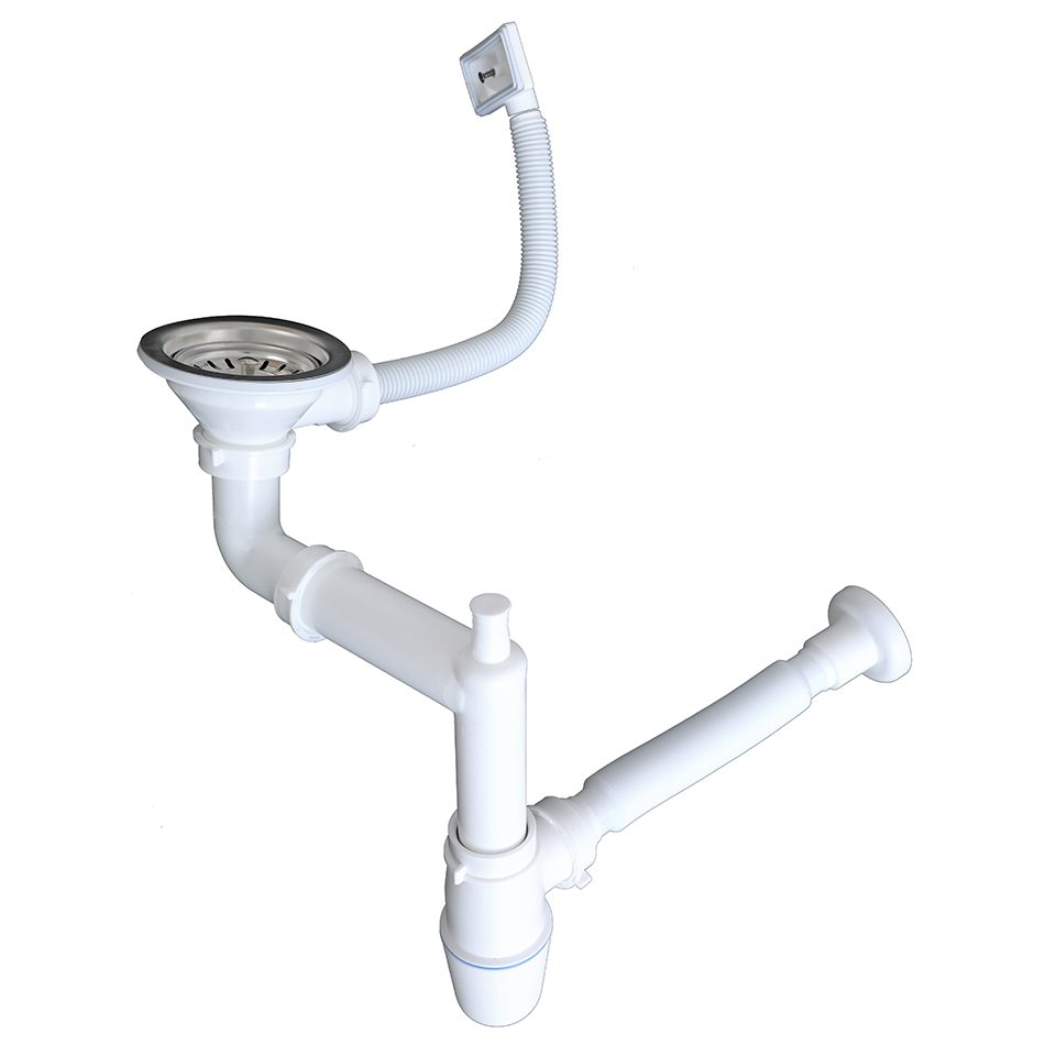 StrongSinks S3 Sifon pro úsporu místa pro nerez dřezy