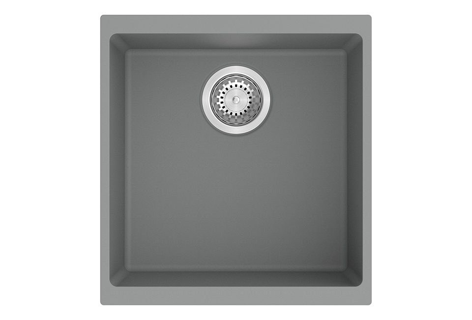 StrongSinks S3 Dřez granit Hron 430 430x460mm bez odkapu šedá