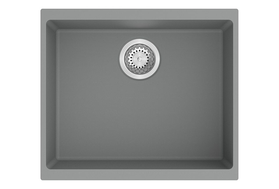 StrongSinks S3 Dřez granit Hron 530 530x460mm bez odkapu šedá
