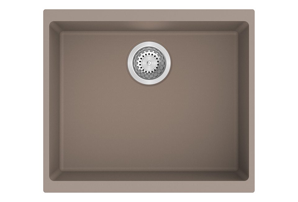 StrongSinks S3 Dřez granit Hron 530 530x460mm bez odkapu béžová