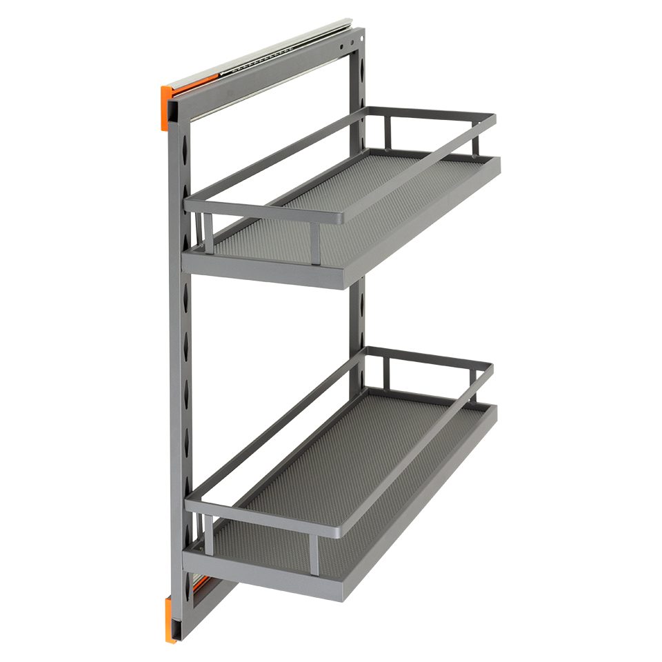 StrongWire boční koš tmavě šedý 250 mm, kuličkový tlumený výsuv