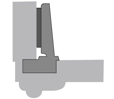 HETTICH 9155241 Intermat závěs dveře 43mm naložený 95° TH 40mm vrut pružina