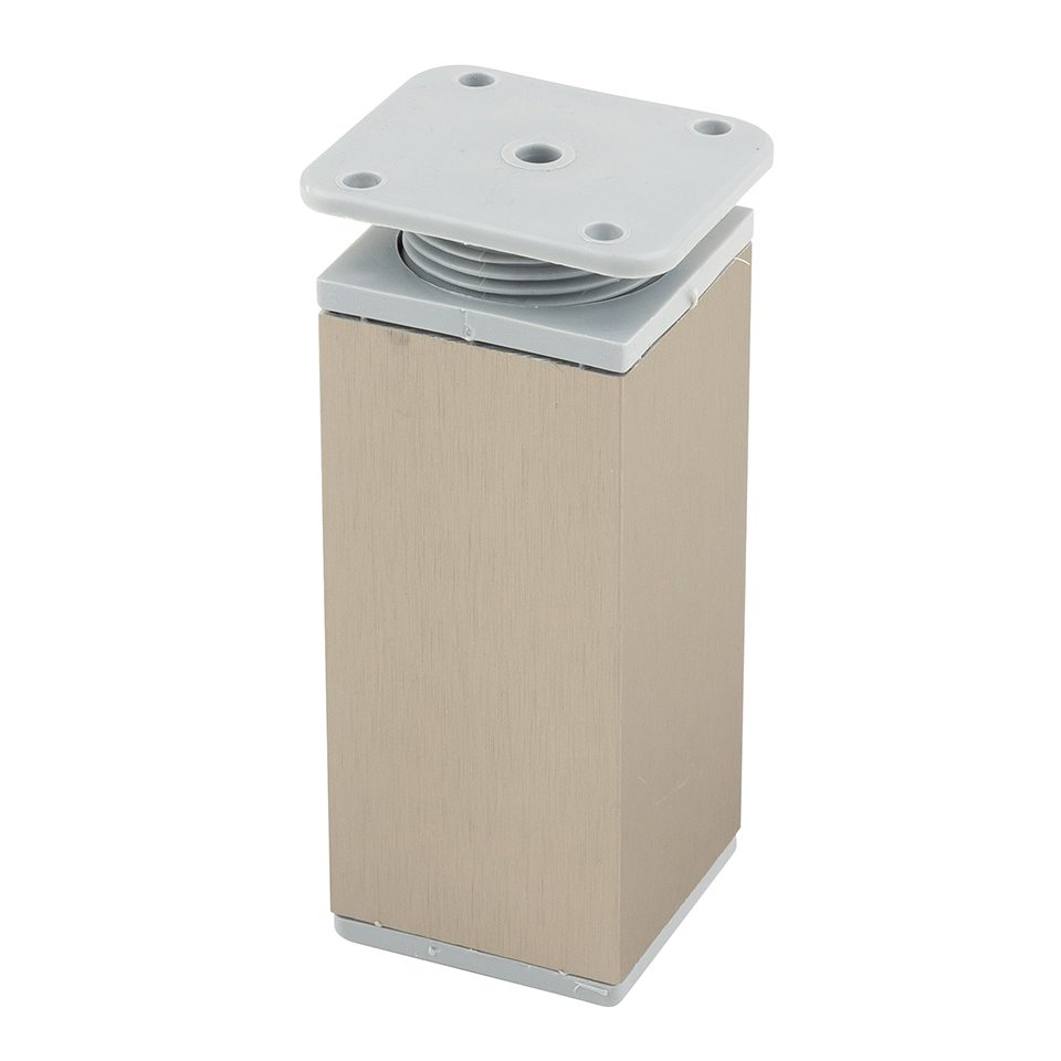 StrongLegs nábytková noha FA009 100Rmm imitace nerezi/šedý plast
