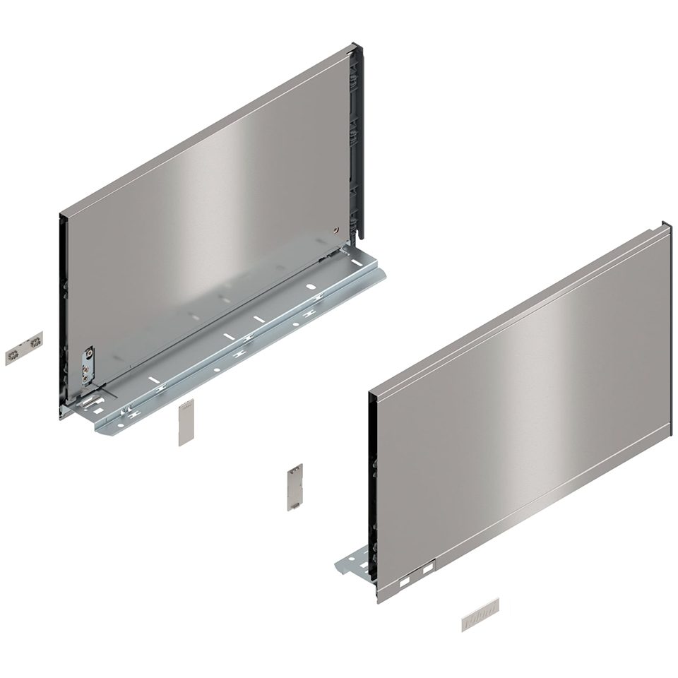 K-BLUM Legrabox, zásuvka F 400mm/40kg, Blumotion/TOB, nerez, Expando
