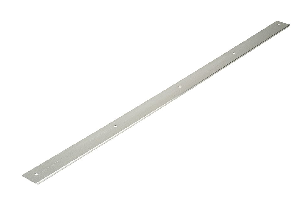 Ukončovací lišta pro pracovní desku 38mm "0" radius délka 900mm levá nerez