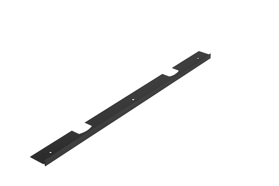 Spojovací lišta rohová/prodlužující pro PD 38 "0" radius L/P černá matná