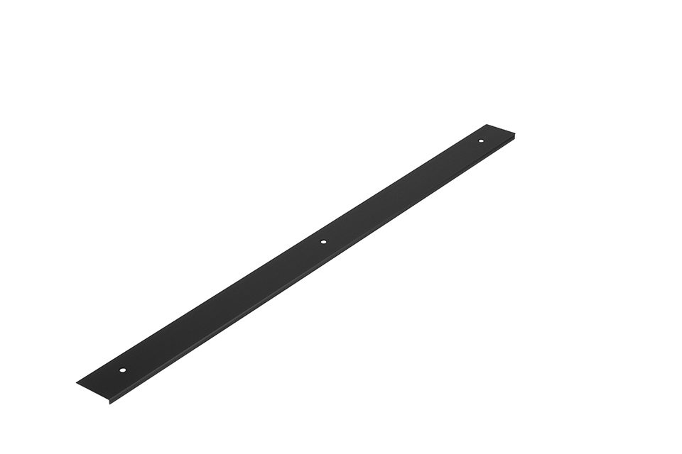 Ukončovací lišta pro pracovní desku 38mm "0" radius pravá černá matná