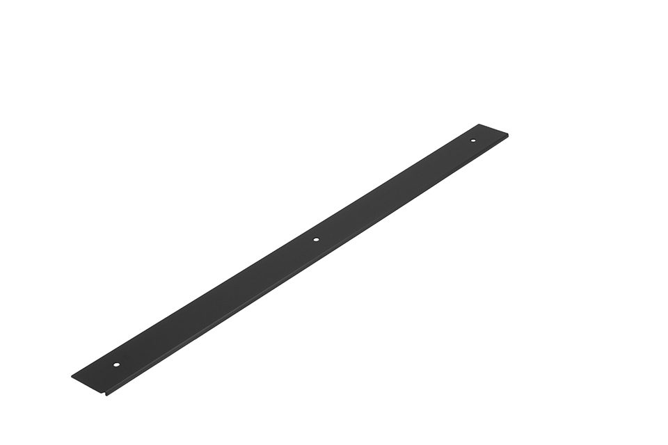 Ukončovací lišta pro pracovní desku 38mm "0" radius levá černá matná