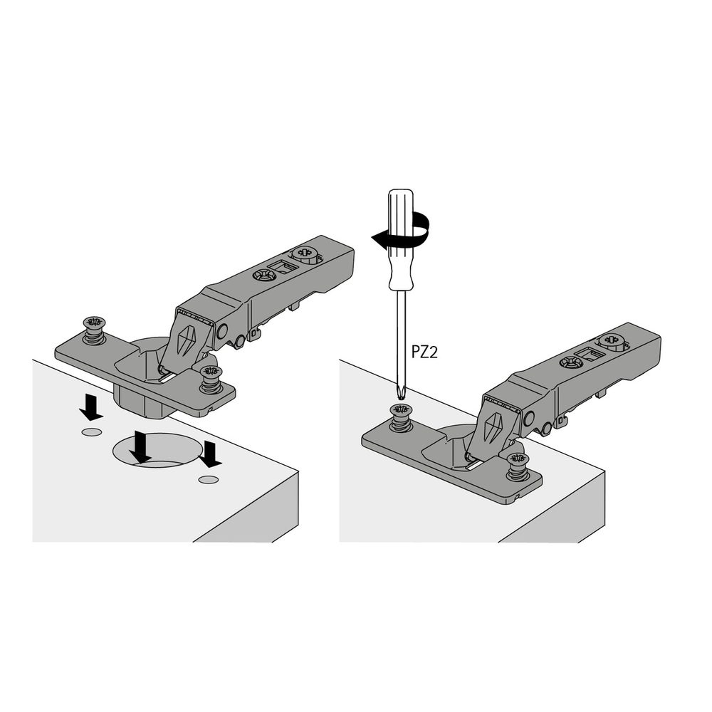 HETTICH 9313194 Novisys naložený 105° TB45 eurošroub SiSy