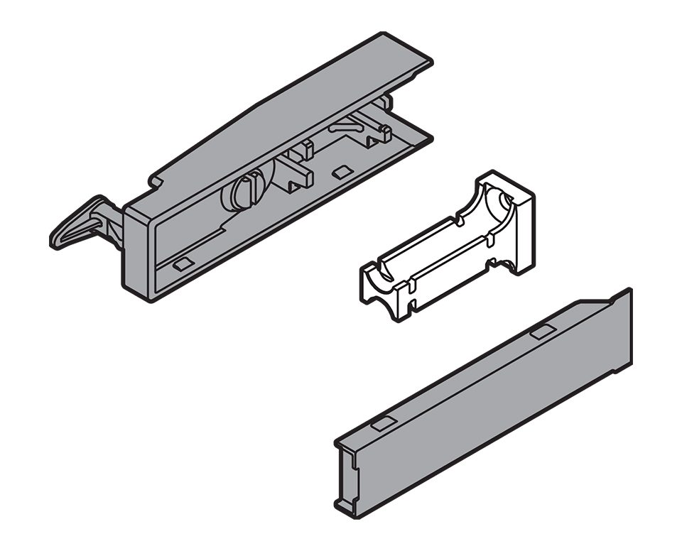 BLUM Z80.000S Cabloxx zamykací pouzdro bílošedá (TBX)
