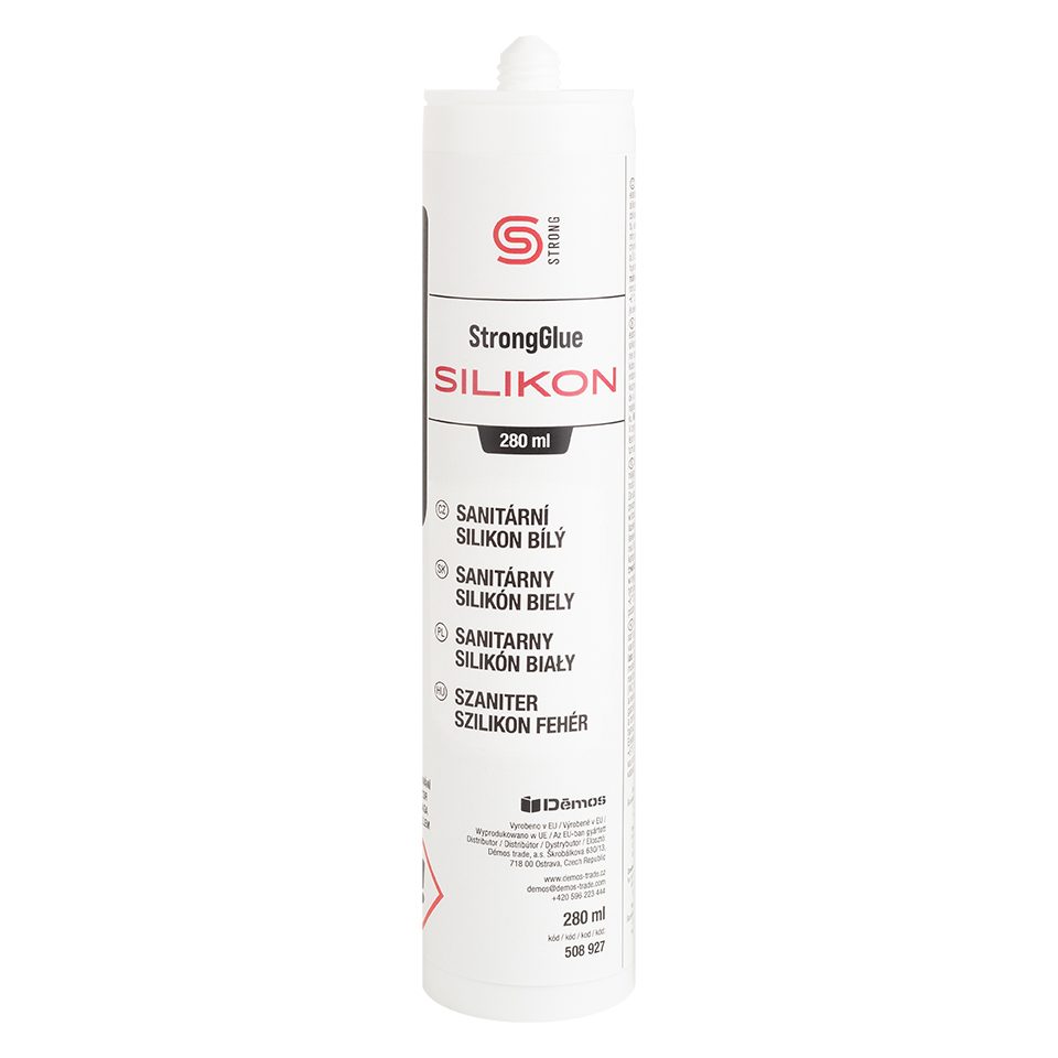 StrongGlue Sanitární silikon bílý 280ml