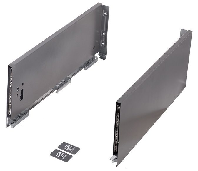 StrongMax 16 bočnice H185/300mm, šedá, sada