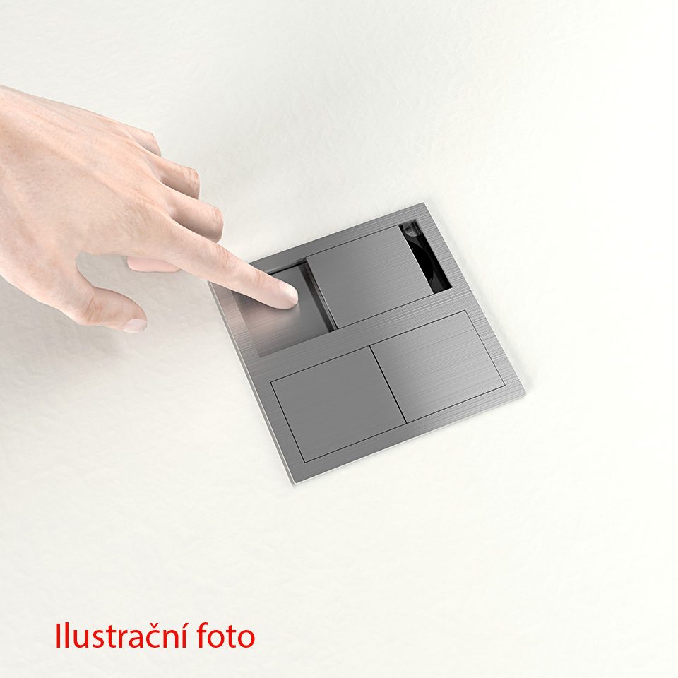 VersaHit Dual elektrická zásuvka 2x230V Francouzská, černá