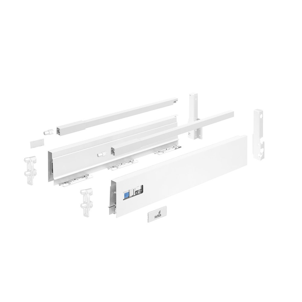 K-HETTICH Atira zásuvka 144, 300mm/30kg, relingy, bílá, SiSy