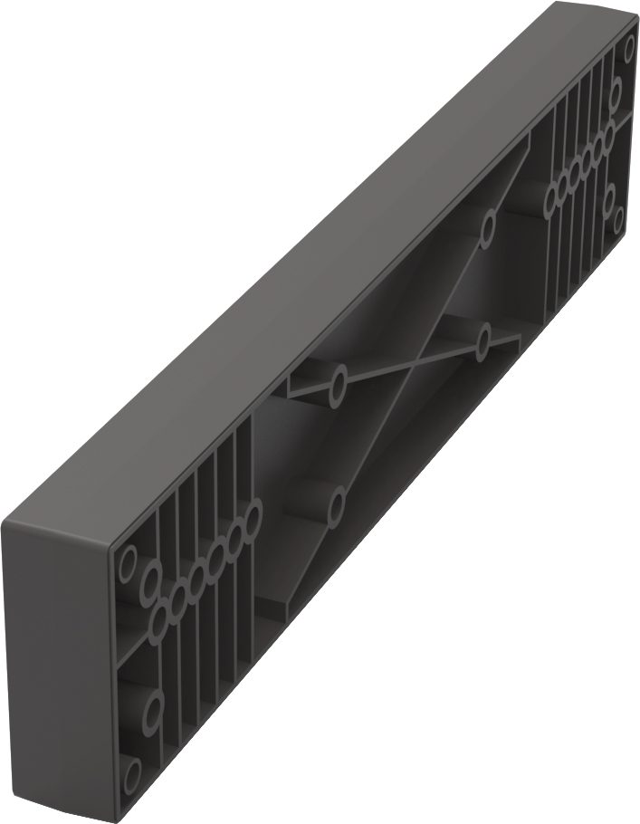 KES 238682 Conero podložka pod výsuvy, 475mm, černá