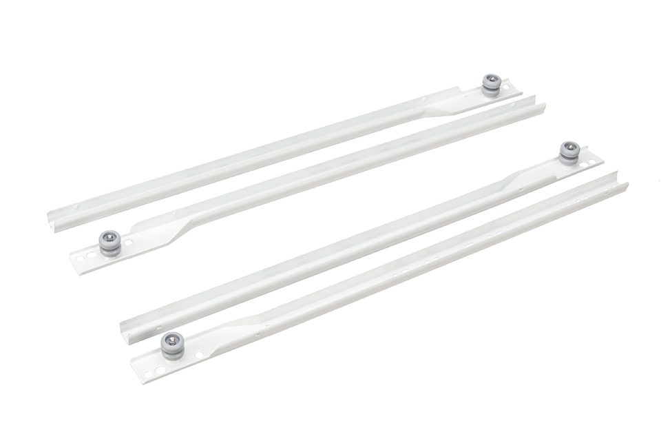 StrongWire výsuv Roller, kolečkový, pro 18mm korpus, bílý
