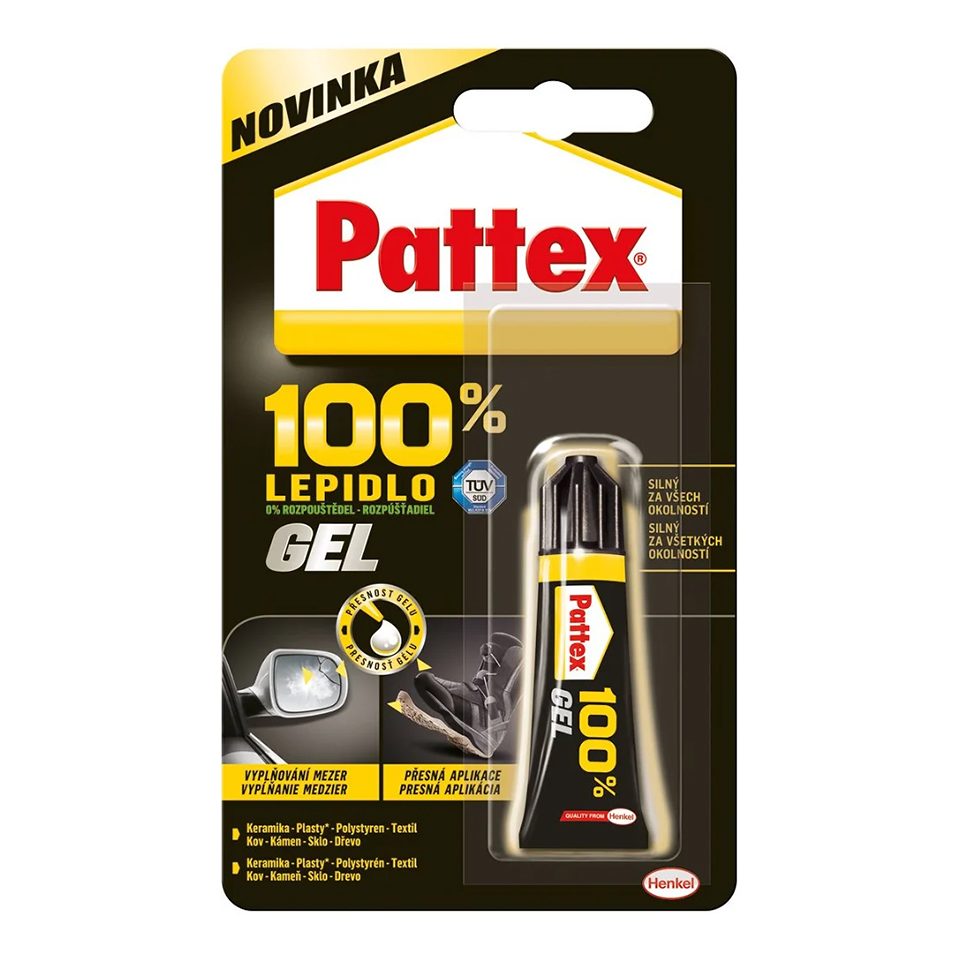 PATTEX 100% transparentní gel 8g