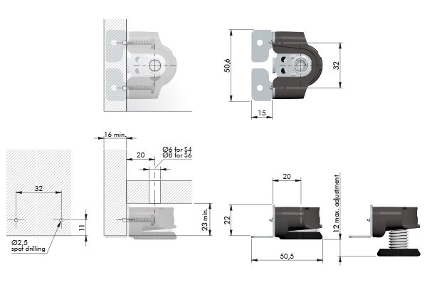 IF Integrato tech A rektifikace 20mm na vrut
