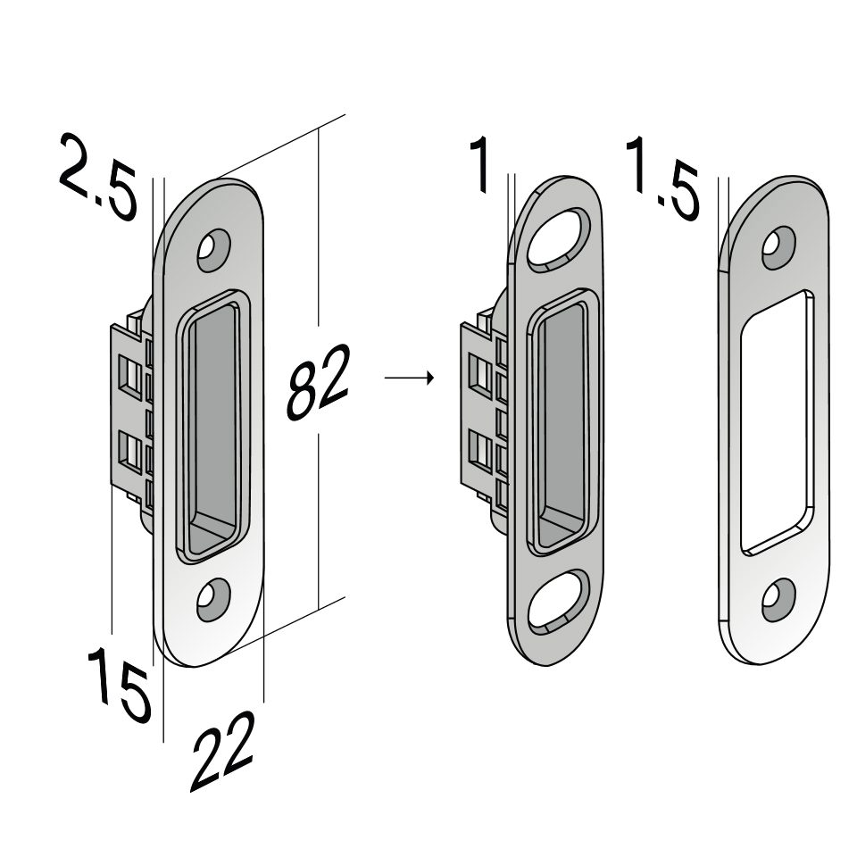 TWIN Magnetický zámek B-KLASS PZ/CH-SAT