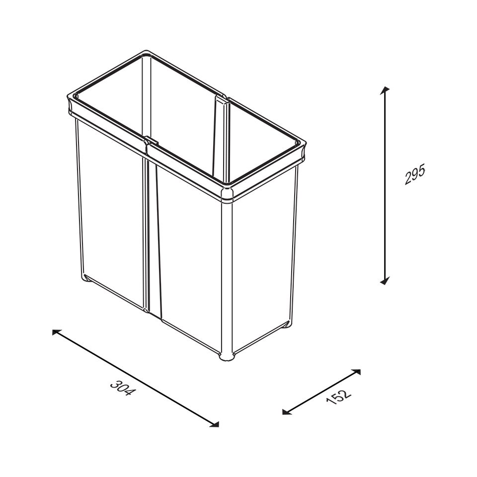 GOLLINUCCI Příslušenství náhradní koš pro Concept 560 1x11l šedá