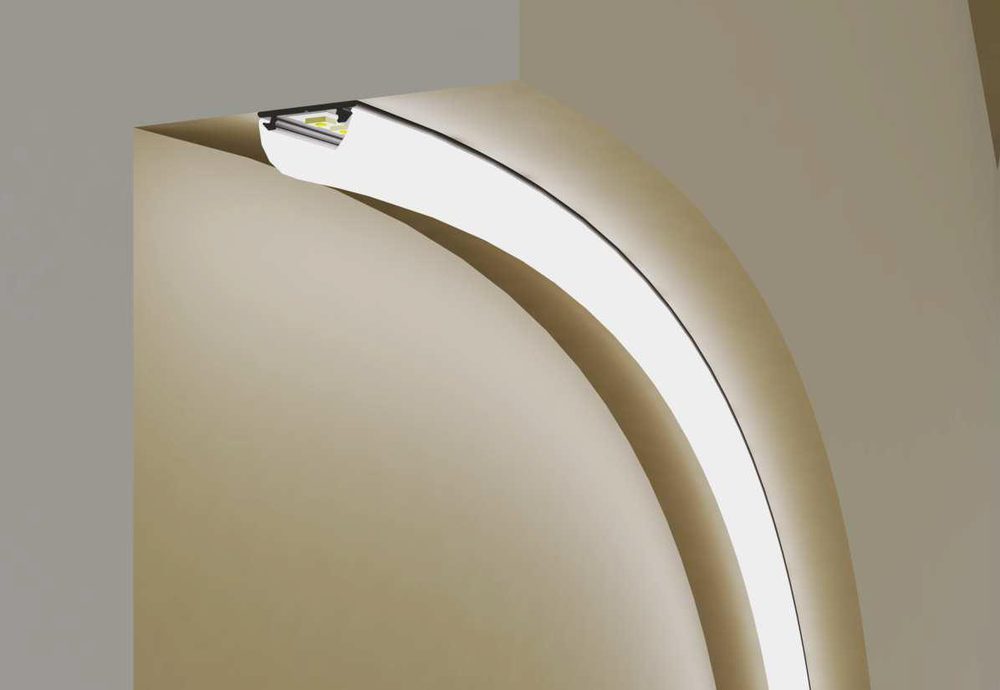 StrongLumio profil Arc 12, 2000mm stříbrná surová