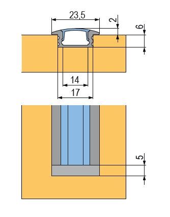 StrongLumio profil led Ormio, 2000mm stříbrná elox
