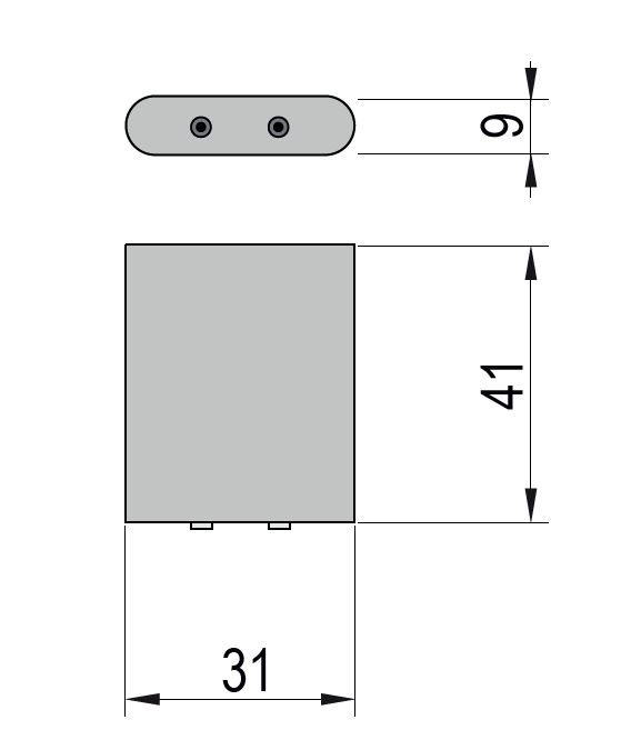 StrongLumio dveřní senzor alu, 12/24V 48/96W 4A konektory Mini, stříbrná