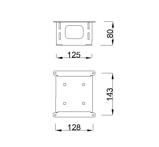 K-MILADESIGN Spojovací hlava ST955/4x90 + ST502 stříbrná