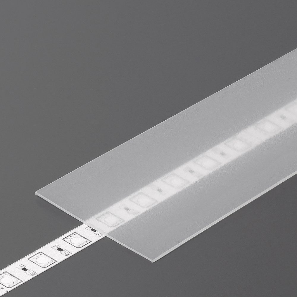 StrongLumio krycí lišta G k profilu Wide 24 naklapávací/násuvná 1000mm průsvitná