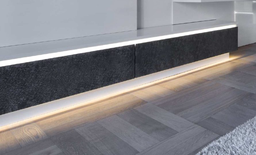 StrongLumio profil LED Slim 8, 2000mm černá elox