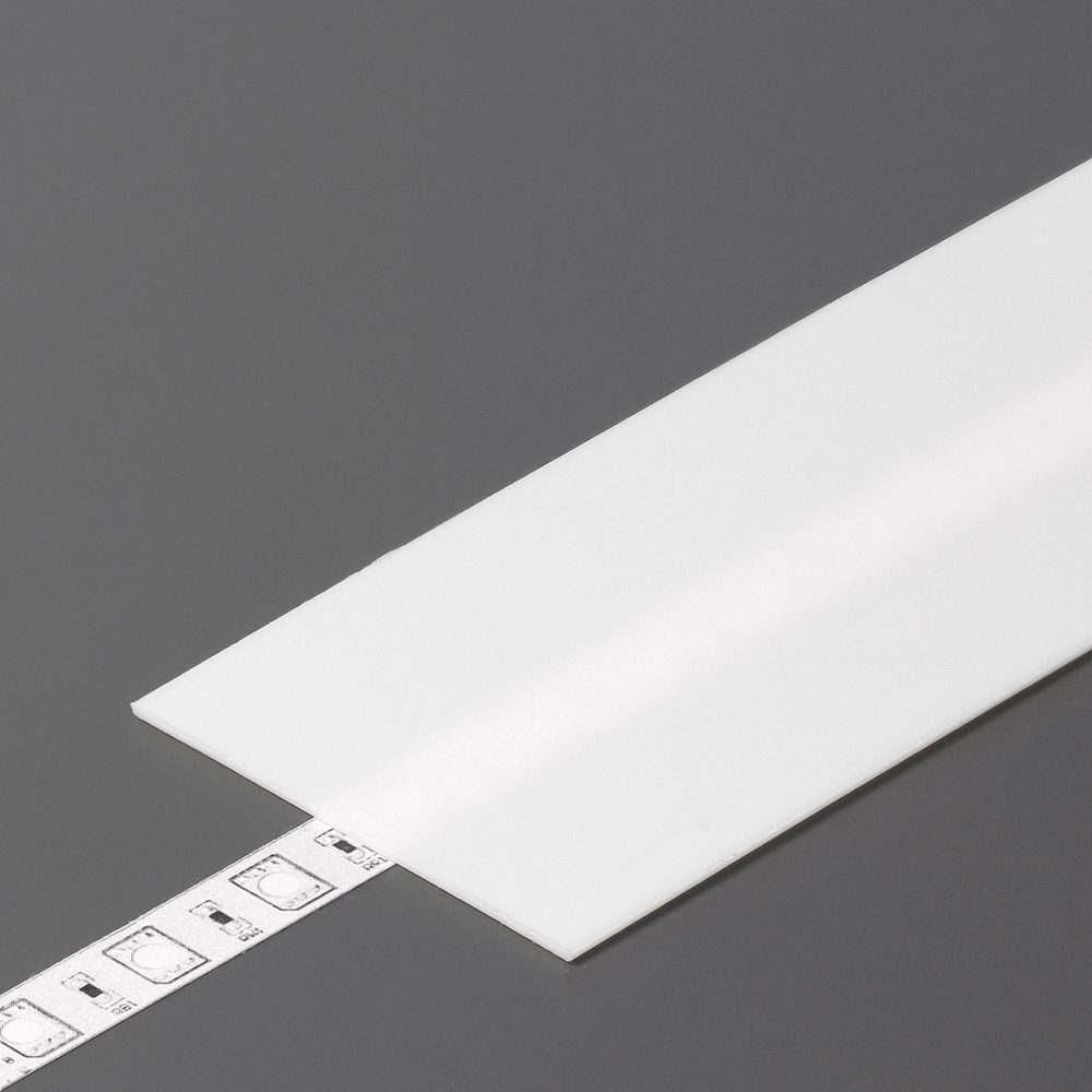 StrongLumio krycí lišta G k profilu Wide 24 naklapávací/násuvná 1000mm mléčná
