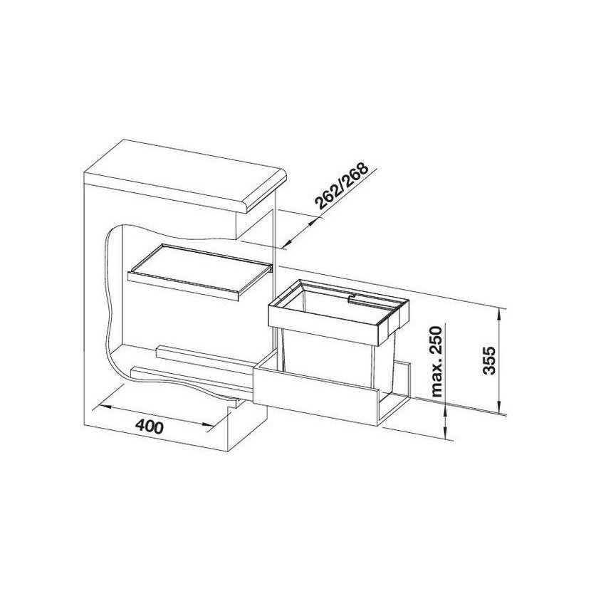 BLANCO 521542 Sorter Flexon II 30/1 1x19l