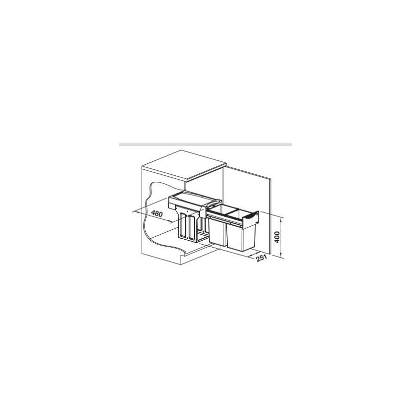BLANCO 526376 Sorter Botton II 30/2 2x15l