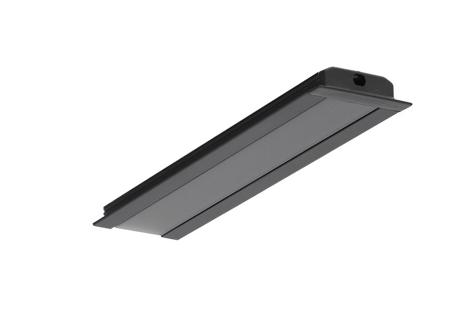 StrongLumio profil LED Groove 10, 2000mm černá elox
