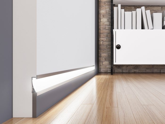 StrongLumio profil LED Flat 8, 1000mm stříbrná elox