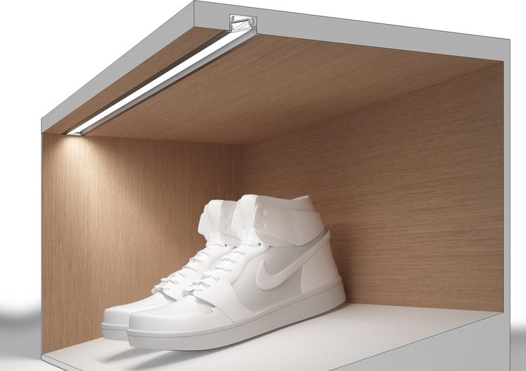 StrongLumio profil LED Diagonal 14 alu černý 4050mm