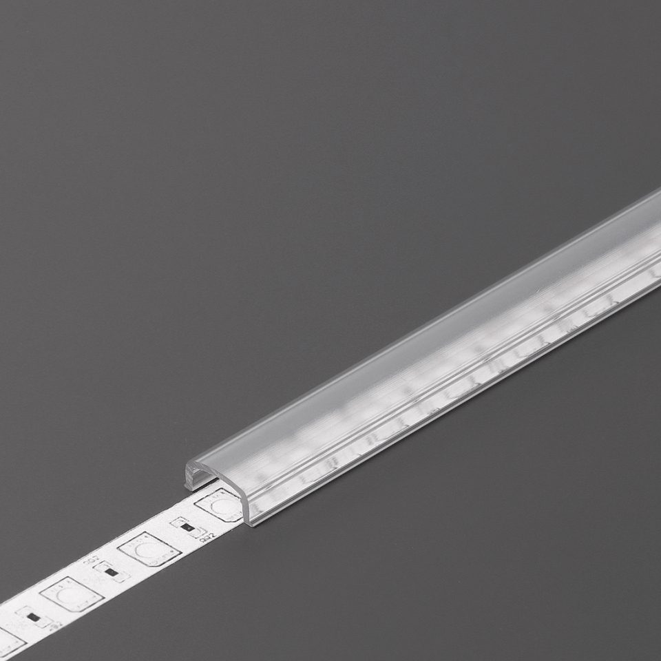 StrongLumio krycí lišta I k profilu Pen8 naklapávací, 1000mm průsvitná