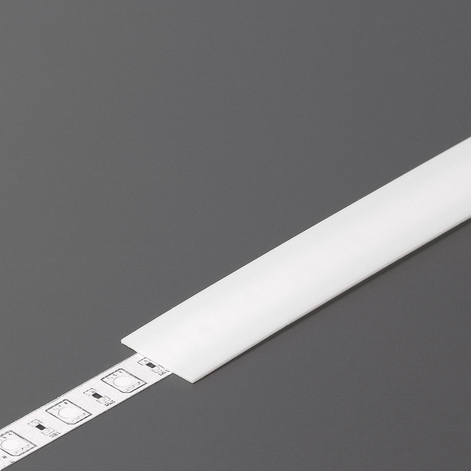 StrongLumio krycí lišta B k LED profilům násuvná, 1000mm mléčná