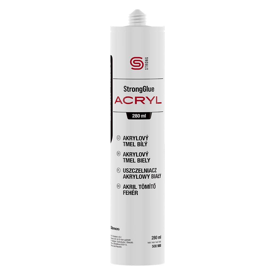 StrongGlue Akrylový tmel bílý 280ml