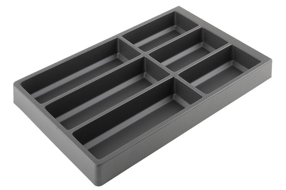Příborník Separado Kristall soft Touch 546x300x2,8mm černá